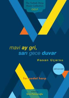 mavi ay gri, sarı gece duvar 