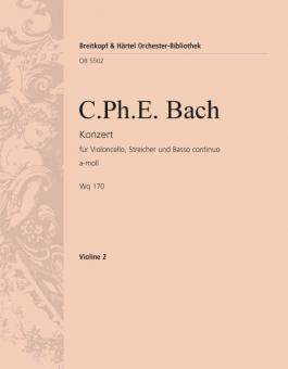 Violoncellokonzert a-Moll Wq 170 