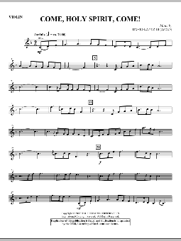 Come, Holy Spirit, Come! - Violin 