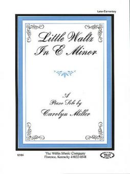 Little Waltz In E Minor Mid Elementary Piano Solo 