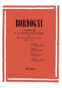 3 Esercici e 12 nouvi Vocalizzi Op.8 