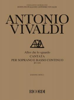 Allor Che Lo Sguardo RV 650 