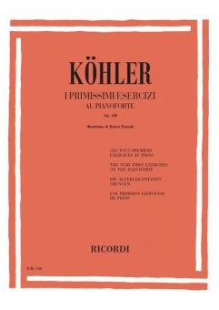 I Primissimi Esercizi Op.190 the Very First Exercises on the Piano 