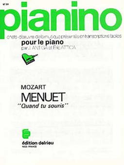 Menuet 'Quand tu souris...' 