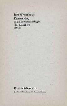Kunststücke, die Zeit totzuschlagen 