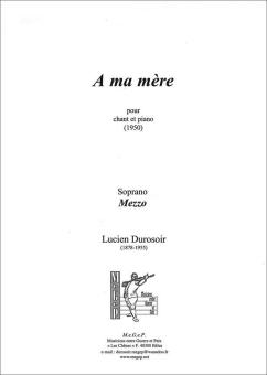 À ma mère 