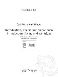 Introduction, Thema And Variations 