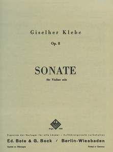 Sonata No. 1 Op. 8 