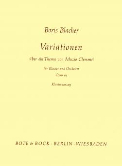 Variations On A Theme By Muzio Clementi 