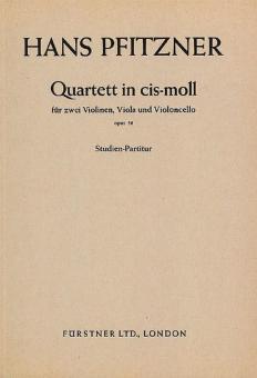 String quartet C sharp minor op. 36 