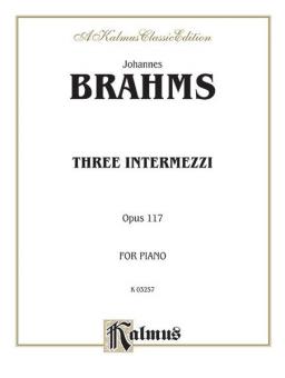 Three Intermezzi, Op. 117 Standard
