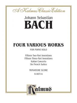 Four Various Works for Piano Solo Standard