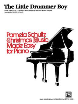 The Little Drummer Boy Easy Piano Solo 