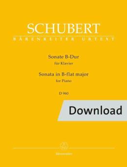 Sonata for Piano in B flat major D 960 Download