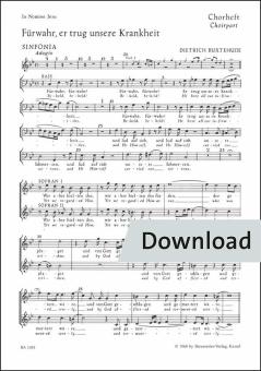 Truly, he bore our illness BuxWV 31 Download