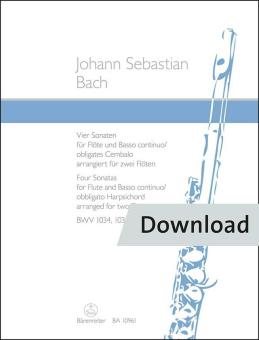 4 Sonatas for Flute and Basso continuo/obbligato harpsichord BWV 1034, 1035, 1030, 1032 Download