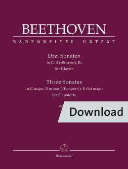 3 Sonatas in G, D ('Tempest'), E flat op. 31 Download