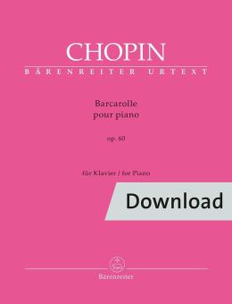 Barcarolle in F sharp major op. 60 Download