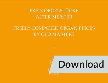 Free Organ Pieces by Old Masters 1 Download