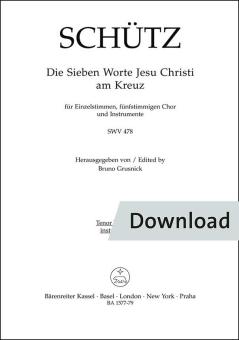 The Seven Words of Jesus Christ on the Cross SWV 478 Download