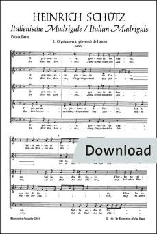 Italian Madrigals No. 1 and 2 (SWV 1 and 2) Download