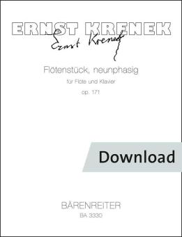 Flute piece nine-phase op. 171 
