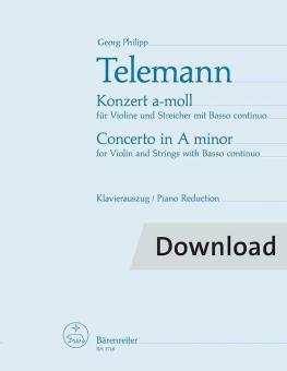 Concerto in A minor for violin, strings and basso continuo Download