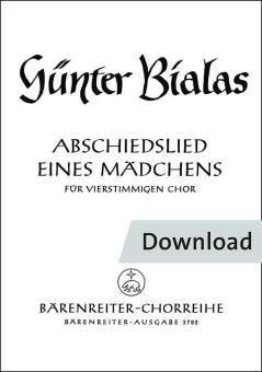 Abschiedslied eines Mädchens 