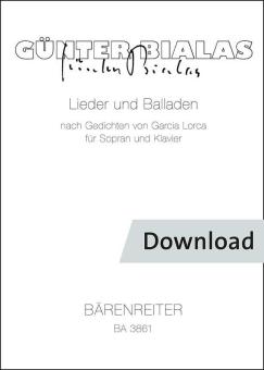 Songs and ballads based on poems by Federicio Garcia Lorca Download
