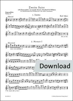 Second suite based on dances from Leopold Mozart's music book for Wolfgang 
