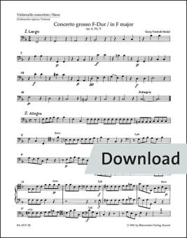 Concerto grosso in F major op. 6/9 HWV 327 Download