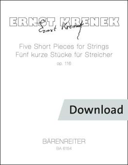 5 short pieces for strings op. 116 