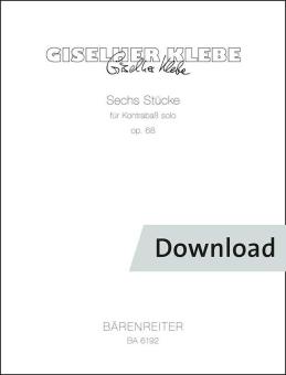 Six Pieces for Double Bass Solo op. 68 Download