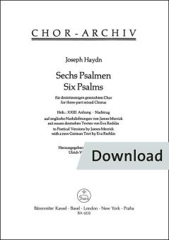 6 Psalms Hob XXIII:Appendix Download