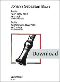 Partita in C minor BWV 1013 Download