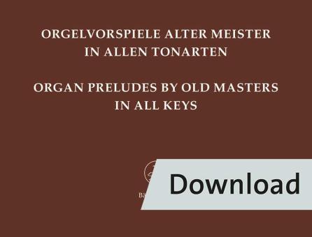 Organ preludes of old masters in all keys Download