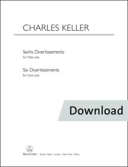 6 Divertissements for flute solo 