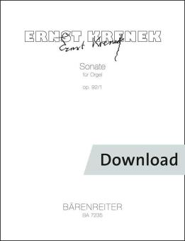 Sonata for Organ op. 92/1 Download
