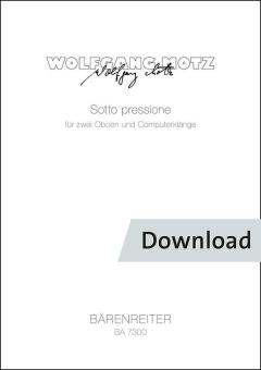 Sotto pressione for two oboes and computer sounds 