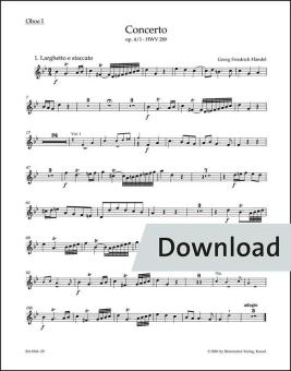 Concerto in G minor op. 4/1 HWV 289 Download