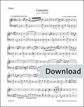 Concerto in G minor op. 4/1 HWV 289 Download