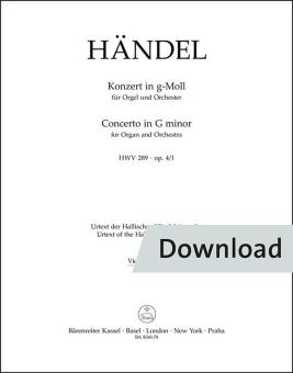 Concerto in G minor op. 4/1 HWV 289 Download