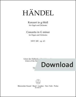 Concerto in G minor op. 4/1 HWV 289 Download