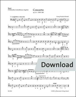 Concerto in G minor op. 4/1 HWV 289 Download