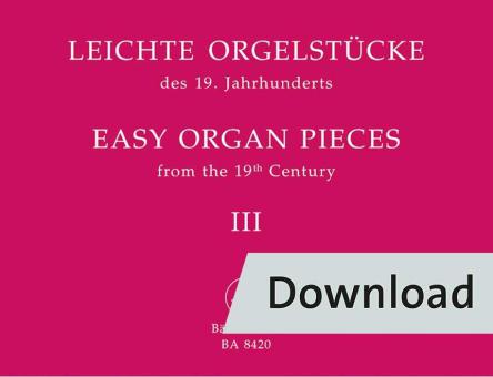 Easy Organ Pieces of the 19th Century 3 Download