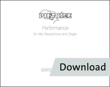 Performance for alto saxophone and organ Download
