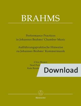 Practical performance information on Johannes Brahms' chamber music Download