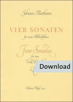 4 Sonatas for Two Recorders Download