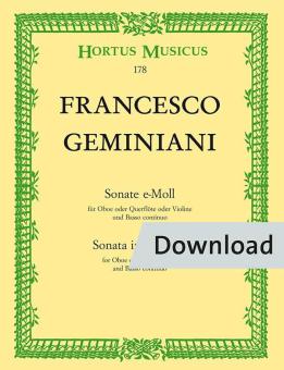 Sonata in E minor Download