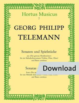 Sonatas and pieces from Der getreue Musikmeister Download
